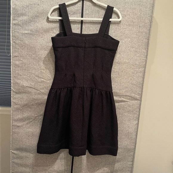 Chanel Tweed Mini Dress in Dark Gray / Black - Picture 7 of 16